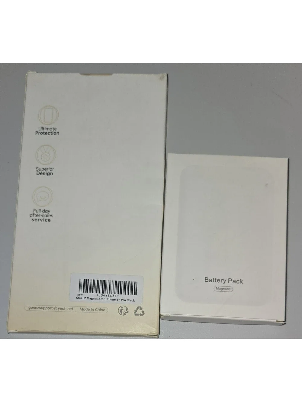 iPhone 17 Pro Phone Case With Screen Protector Magnetic Battery Pack
